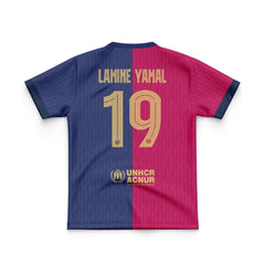 FOOTBALL POLYESTER - LAMINE YAMAL BARCELONA HOME JERSEY