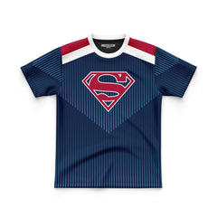 DIGITAL POLYESTER - SPLASH NAVY SUPERMAN TEE DG01063AO