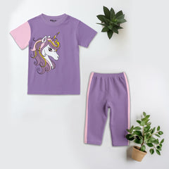 Kids Soft Cotton Unicorn Pajama Suit