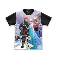 DIGITAL POLYESTER -ELSA & ANNA TEE DG010128FP